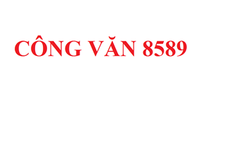 CÔNG VĂN 8589