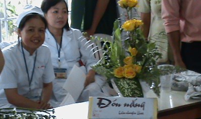 Hoạt động hội thi cắm hoa 