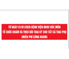 THÔNG BÁO TỪ NGÀY 01/01/2026 BỆNH VIỆN ĐKKV HÓC MÔN TỔ CHỨC KHÁM VÀ THEO DÕI THAI KỲ CHO TẤT CẢ THAI PHỤ