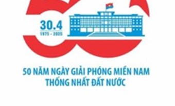 Sử dụng mẫu biểu trưng (logo) Kỷ niệm 50 năm Ngày Giải phóng miền Nam  thống nhất đất nước (30/4/1975 - 30/4/2025) 