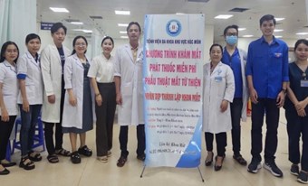 TỔ CHỨC KHÁM MẮT VÀ ĐIỀU TRỊ MIỄN PHÍ CHO NGƯỜI DÂN TRÊN ĐỊA BÀN HUYỆN HÓC MÔN