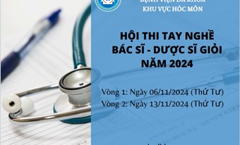 HỘI THI TAY NGHỀ BÁC SĨ - DƯỢC SĨ GIỎI BỆNH VIỆN ĐA KHOA KHU VỰC HÓC MÔN 2024 